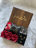 (ارسال رایگان)باکس هدیه زنانه و دخترانه شیک/باکس چوبی شیک/ کادو تولد و ولنتاین