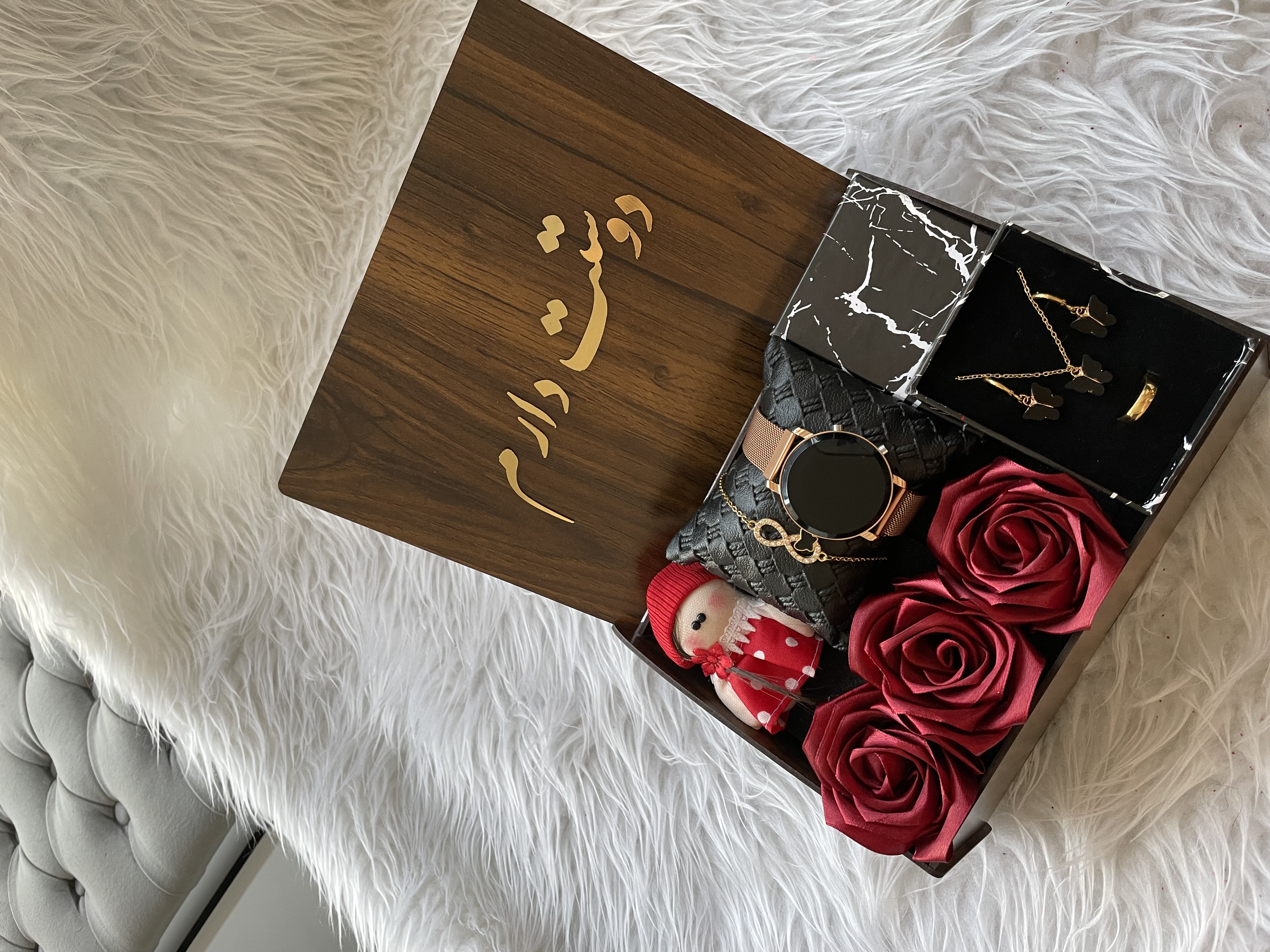 (ارسال رایگان) باکس هدیه زنانه و دخترانه شیک و خاص/کادو/تولد ۳۶