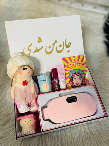 پک هدیه دخترانه و پک آرامش بانوان Rose Calm /ماساژور و گرمکننده به همراه وسایل مراقبتی و پوستی