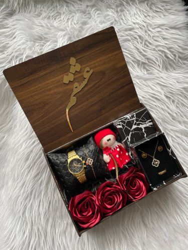 (ارسال رایگان) پک هدیه زنانه و دخترانه ساعت مجلسی و اسپرت،نیم ست زیبا کادو ولنتاین۵