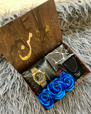(ارسال رایگان) هدیه لاکچری مردانه کادو تولد ساعت رولکس و ست کارتیر مشکی استیل ۱۶