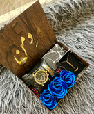 (ارسال رایگان) هدیه لاکچری مردانه کادو تولد ساعت رومانسون مشکی و ست اکسسوری استیل ۲۰