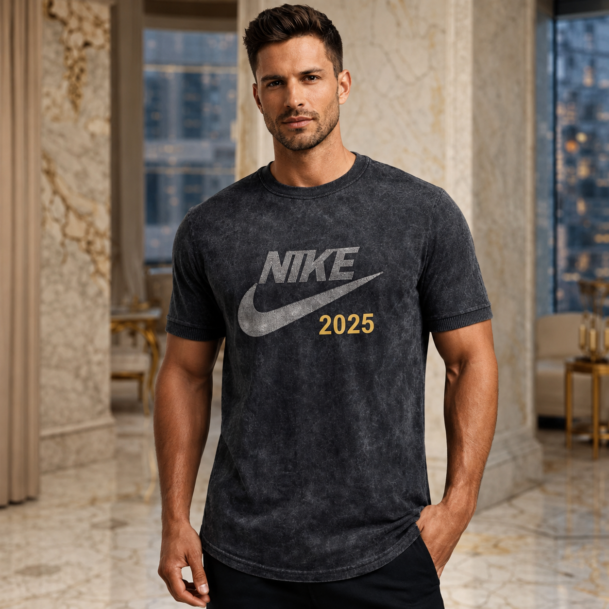 تیشرت مردانه سنگشور nike| طرح لی|تنخور عالی | خنک، شیک