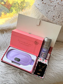 پک هدیه مراقبتی زنانه و دخترانه Lady Comfor purple /ماساژور و گرمکننده به همراه اسپری و نیم ست و رژلب