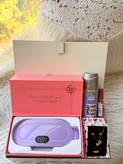 پک هدیه مراقبتی زنانه و دخترانه Lady Comfor purple /ماساژور و گرمکننده به همراه اسپری و نیم ست و رژلب