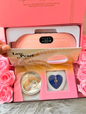 پک هدیه مراقبتی زنانه و دخترانه Lady Comfor pink/ماساژور و گرمکننده به همراه مروارید عشق و باکس گل