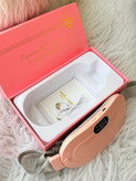 پک هدیه مراقبتی زنانه و دخترانه Lady Comfor pink/ماساژور و گرمکننده به همراه مروارید عشق و باکس گل