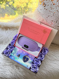 پک هدیه مراقبتی زنانه و دخترانه Lady Comfor purple /ماساژور و گرمکننده به همراه مروارید عشق و باکس گل