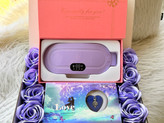 پک هدیه مراقبتی زنانه و دخترانه Lady Comfor purple /ماساژور و گرمکننده به همراه مروارید عشق و باکس گل